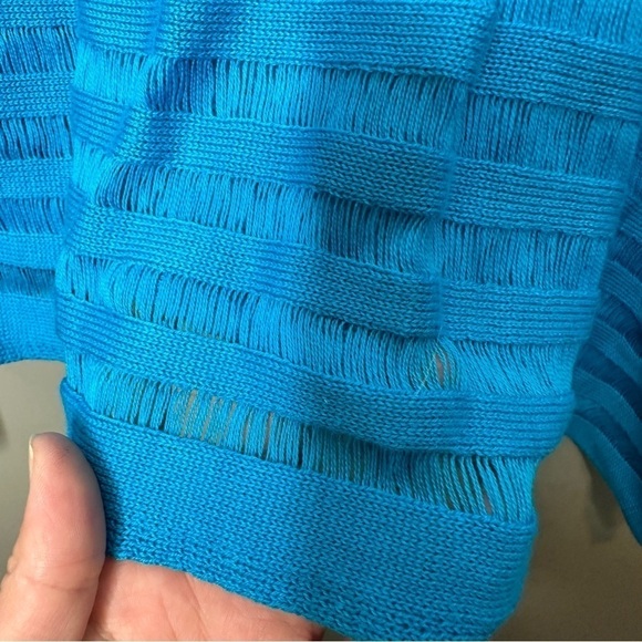 Heart n crush striped poncho cover up - Picture 2 of 6